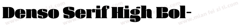 Denso Serif High Bol字体转换